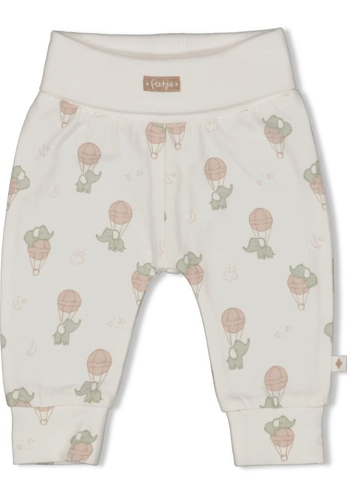 Feetje Broek AOP - Elephant Offwhite