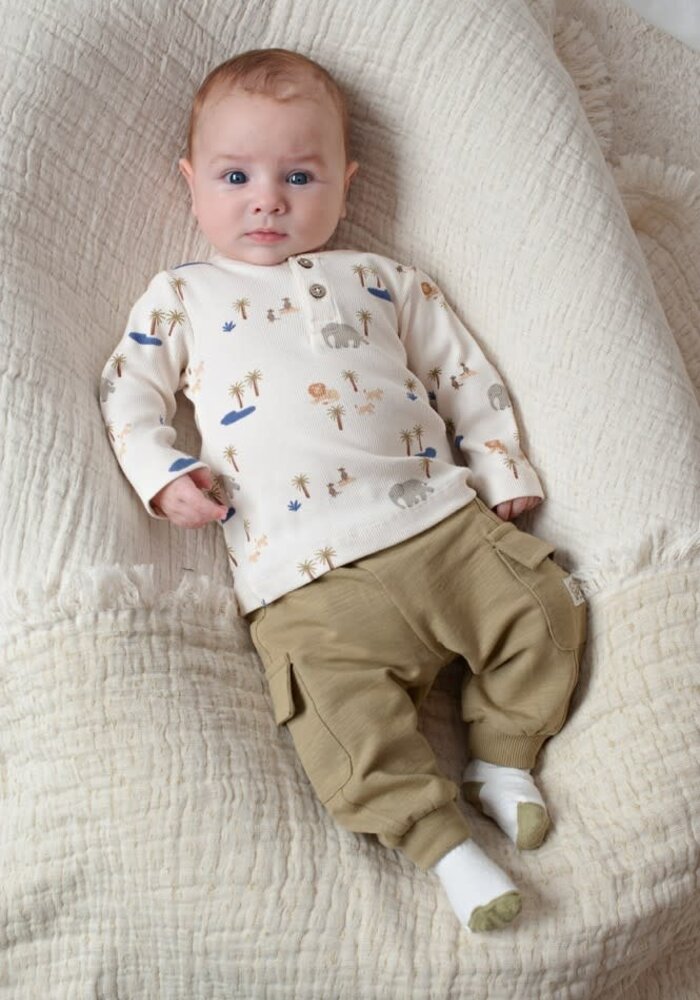 Feetje Broek - Safari Savage Groen