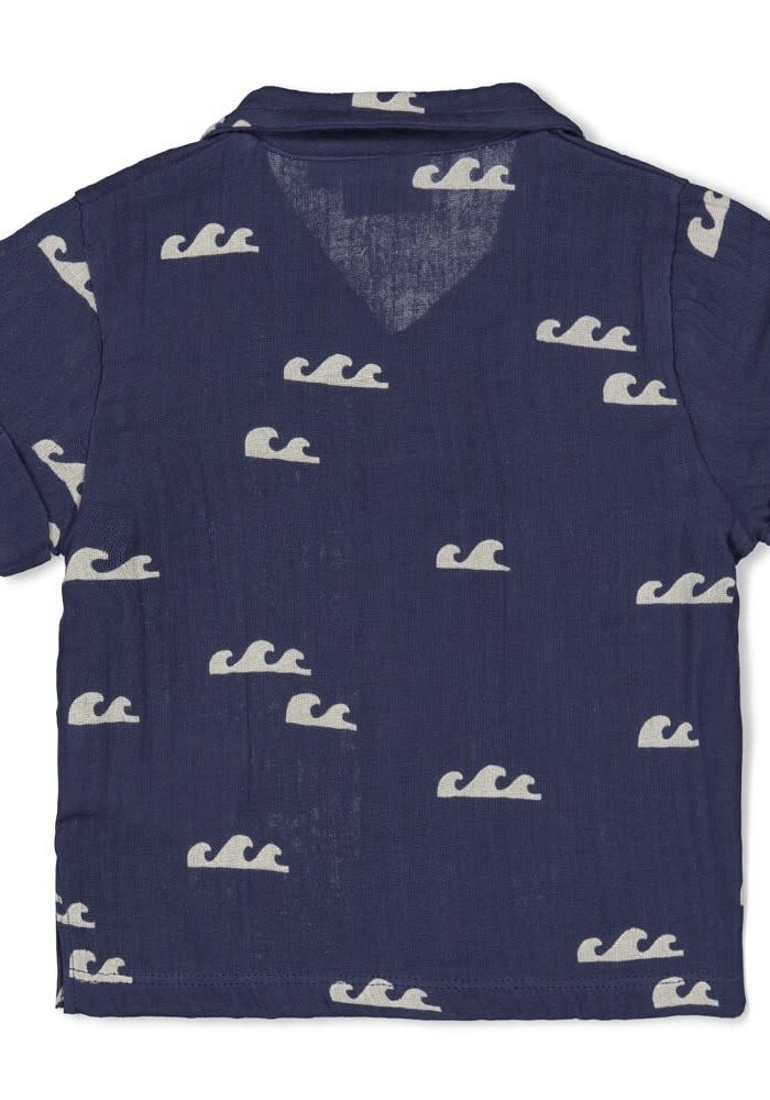 Feetje Blouse mousseline AOP - Summer Woven Indigo