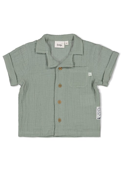 Feetje Feetje Blouse mousseline - Summer Woven Zeegroen