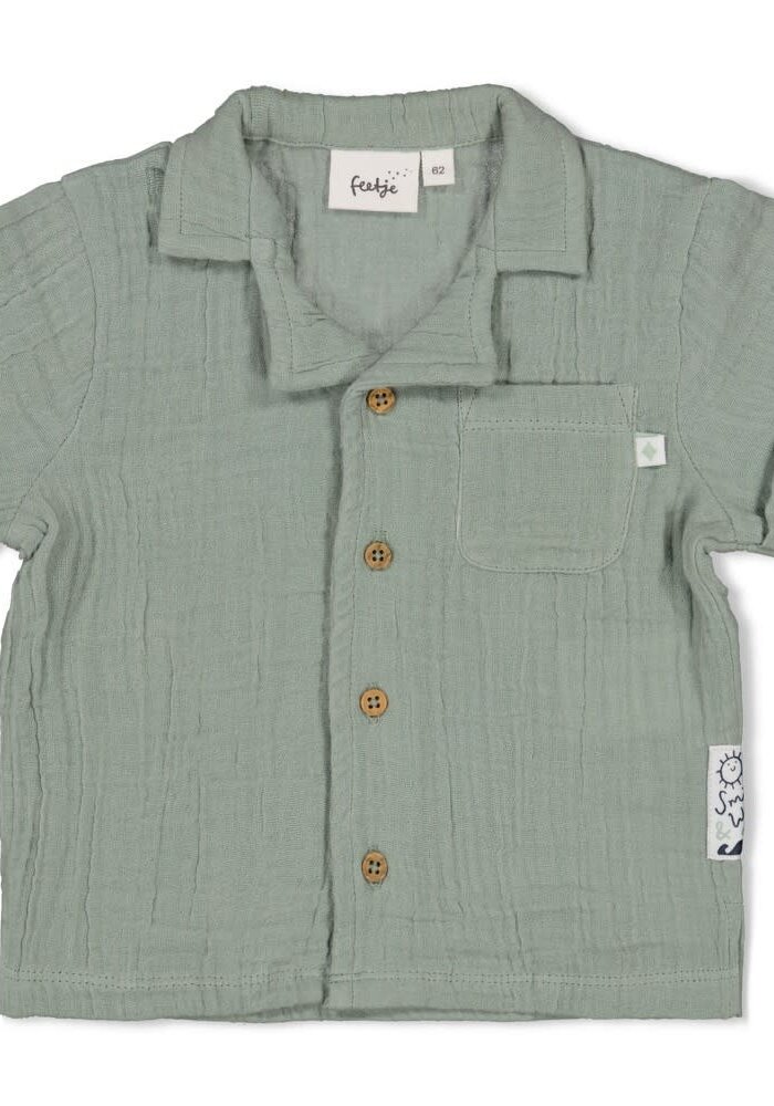 Feetje Blouse mousseline - Summer Woven Zeegroen