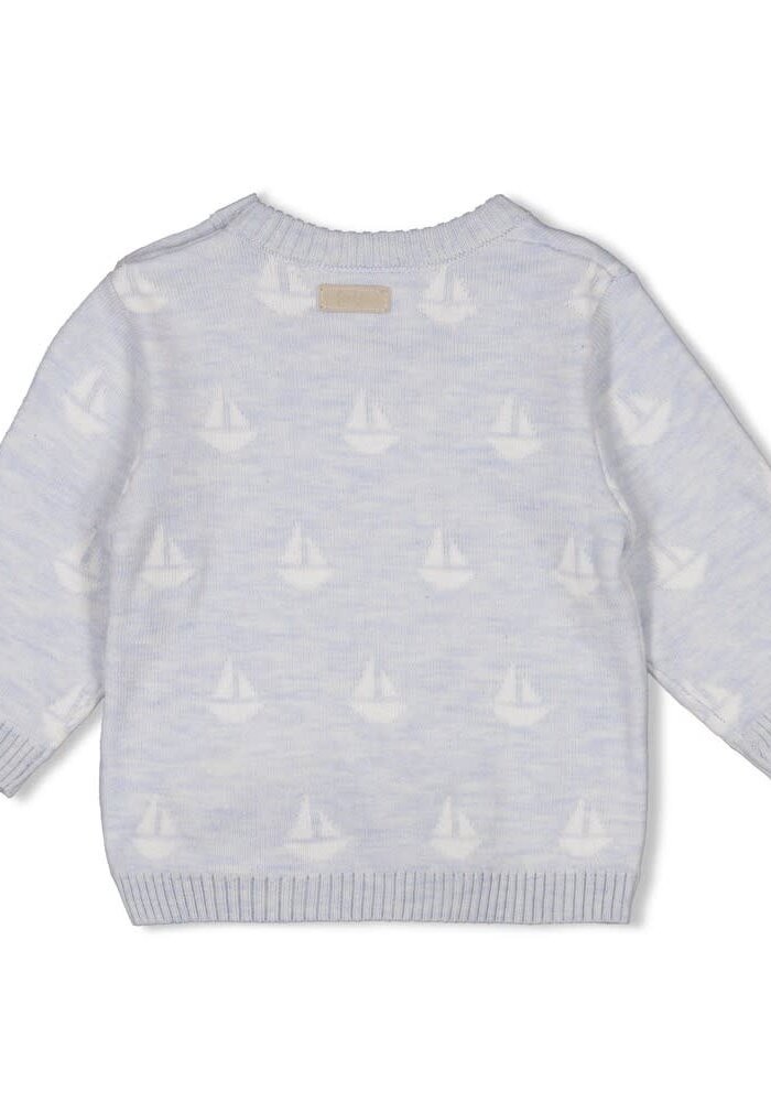 Feetje Sweater gebreid AO - The Knits Blauw melange