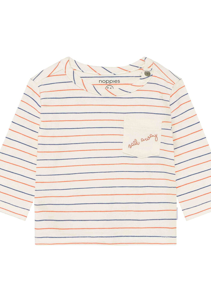 Noppies Tee LS stripe White