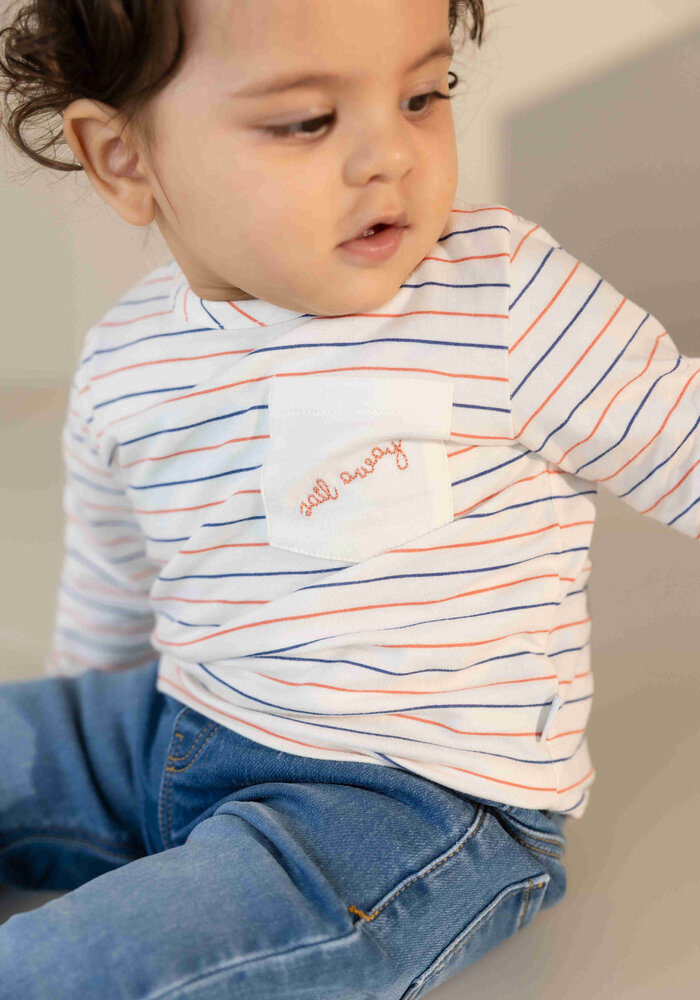 Noppies Tee LS stripe White