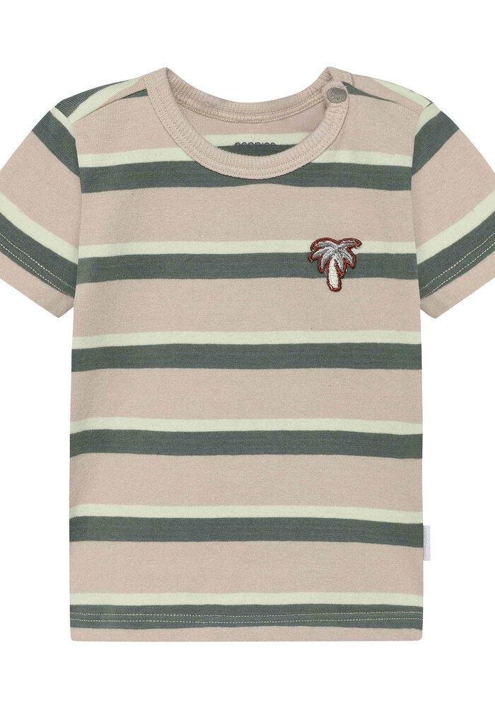 Noppies Tee SS stripe Brown