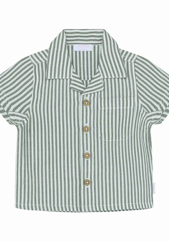 Noppies Shirt SS stripe Khaki