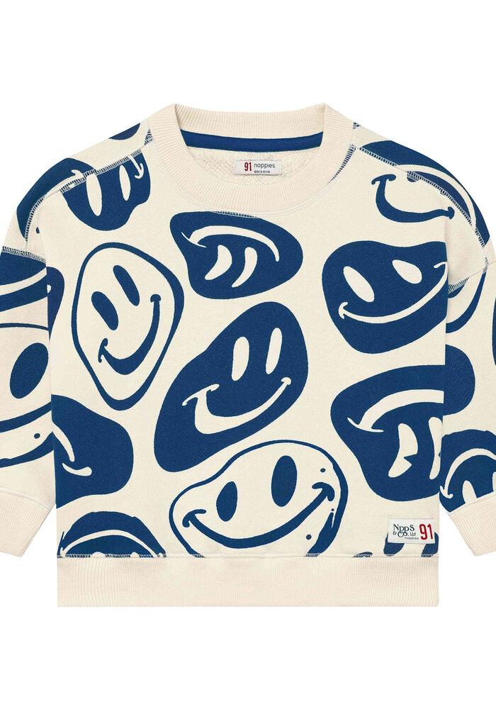 Noppies Sweater LS AOP White