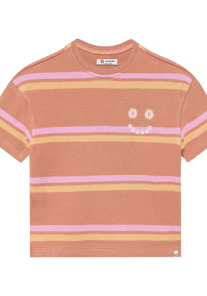 Noppies Tee SS stripe Brown