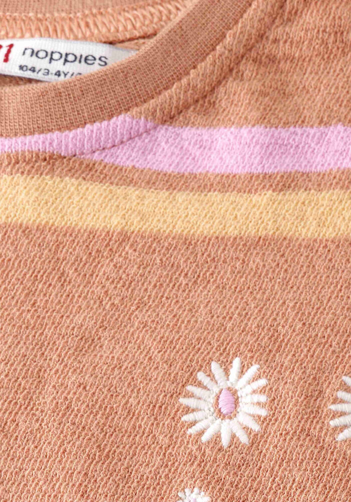 Noppies Tee SS stripe Brown