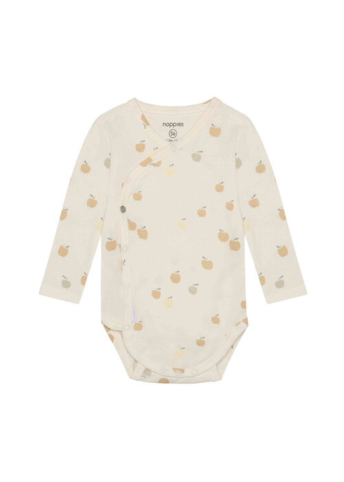 Noppies Noppies Romper adjustable LS AOP White