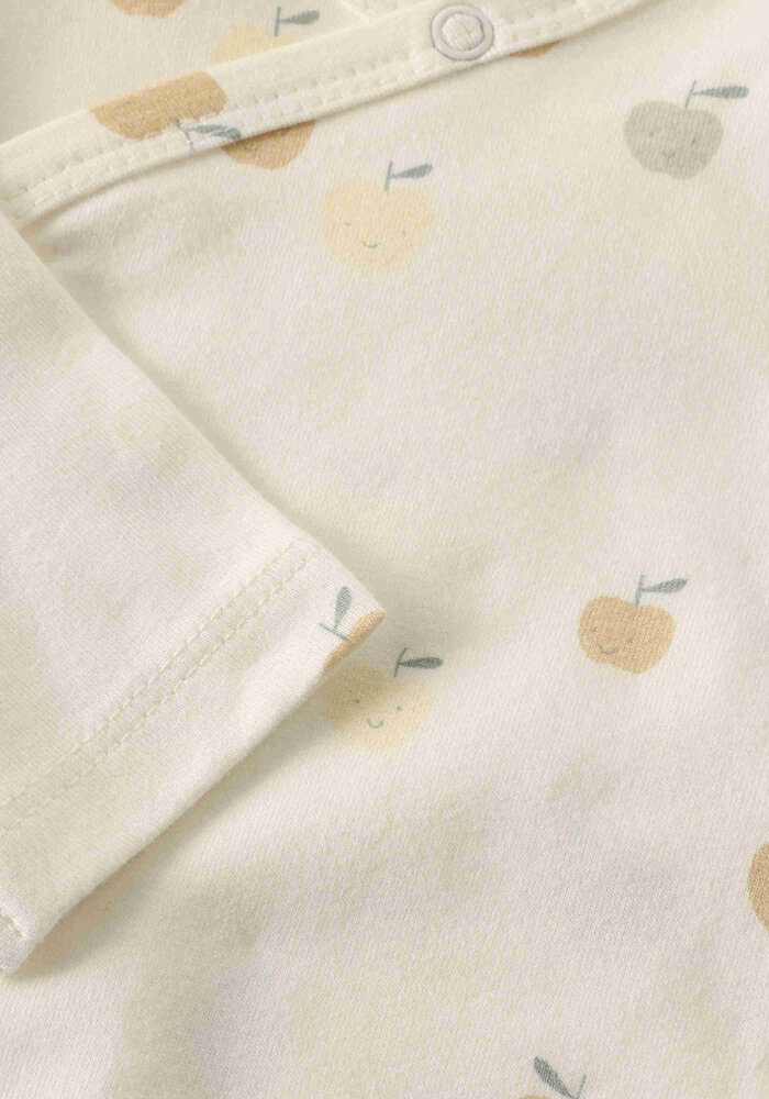 Noppies Romper adjustable LS AOP White