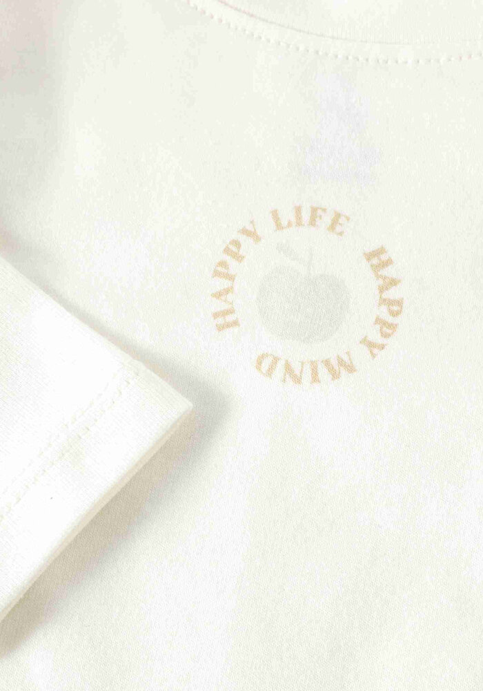 Noppies Tee LS White & Nice