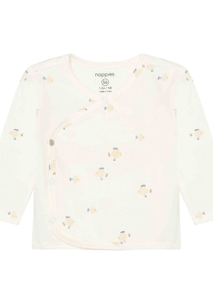 Noppies Tee LS AOP White