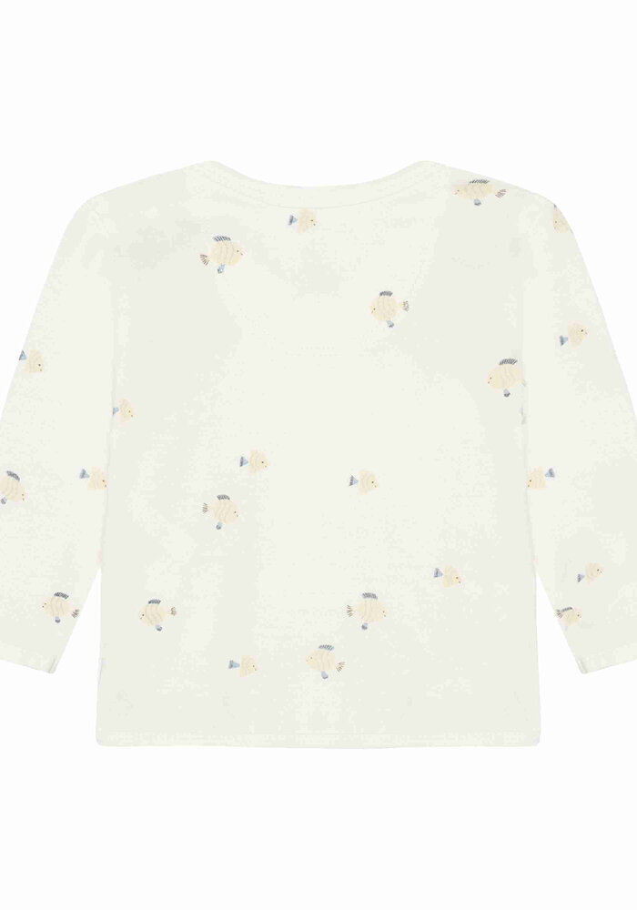 Noppies Tee LS AOP White