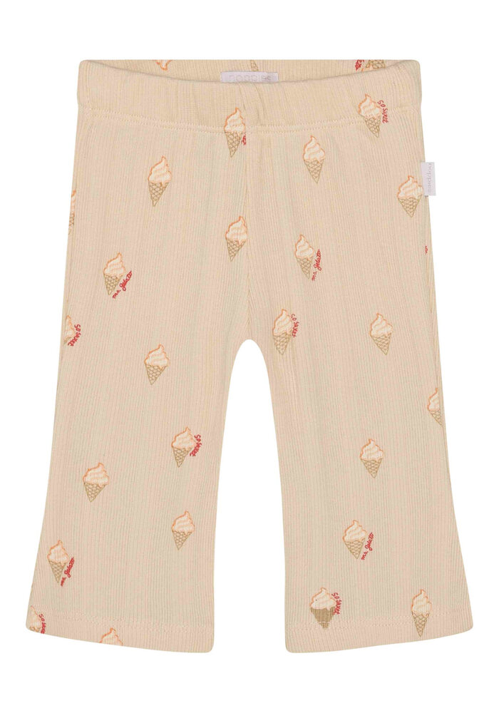 Noppies Legging flared long AOP Sand