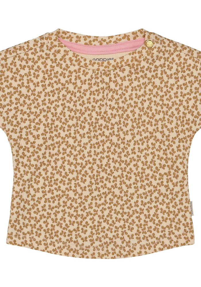 Noppies Tee SS AOP Sand 1