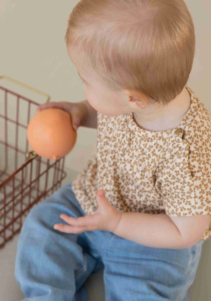 Noppies Tee SS AOP Sand 1