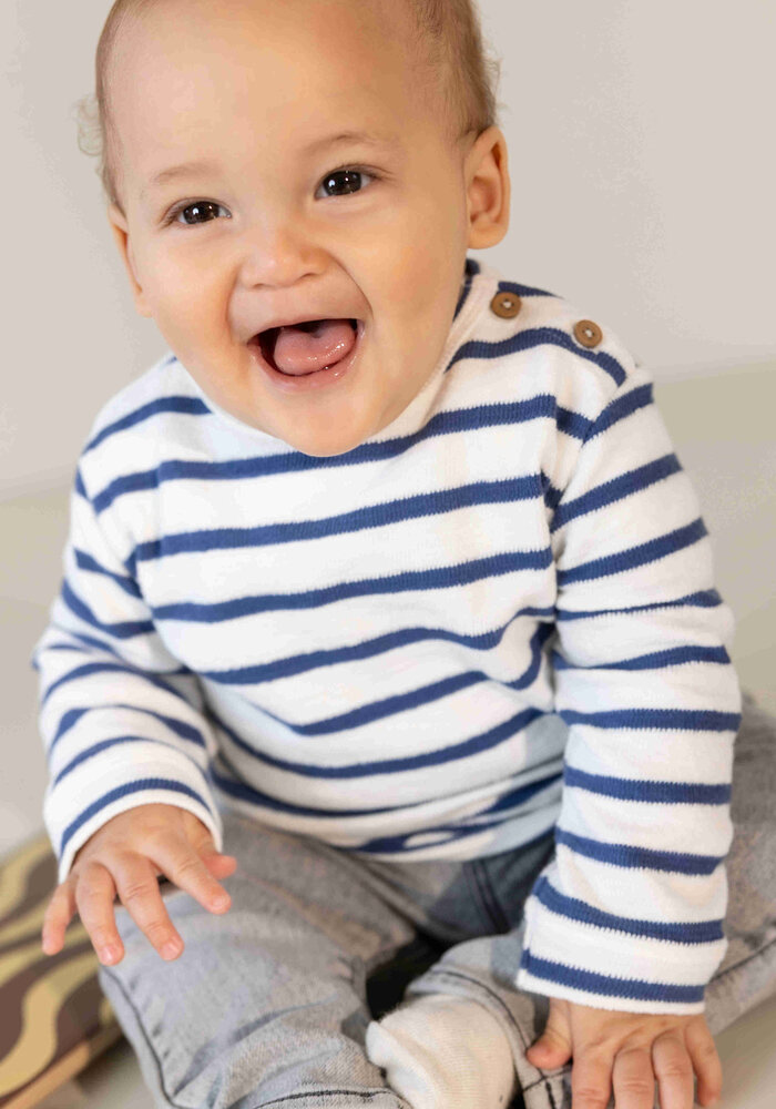 Noppies Tee LS stripe Blue