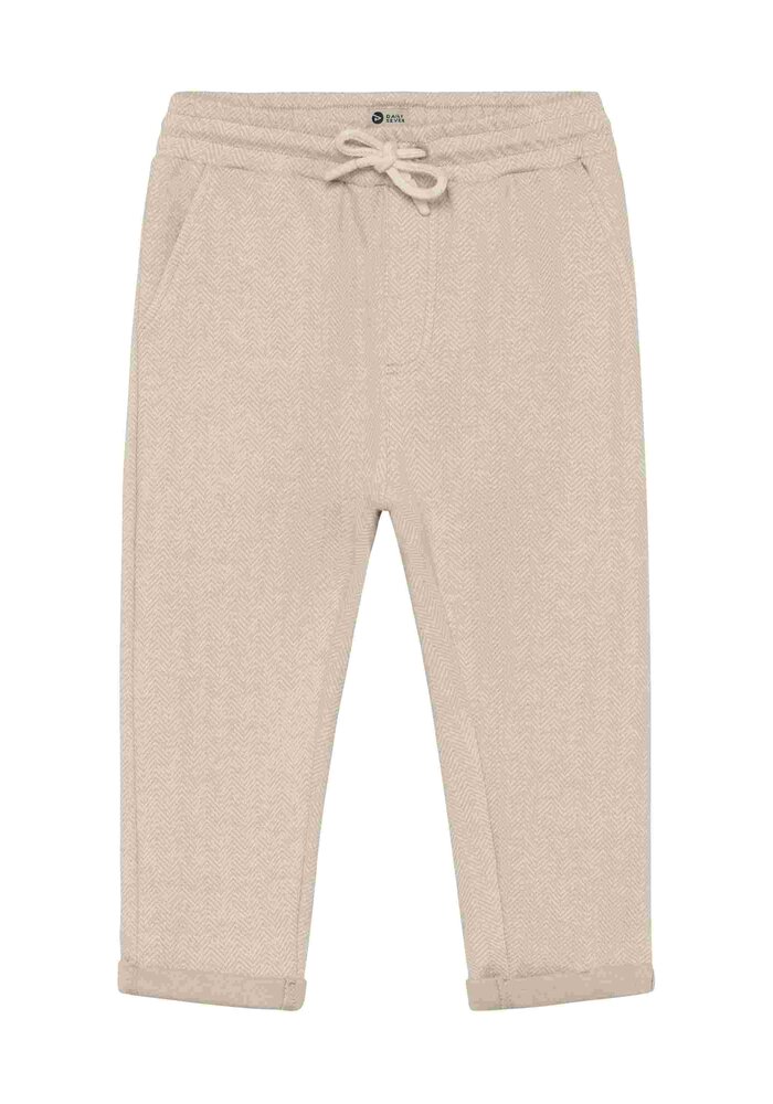 Daily Seven Herringbone Pants Latte Sand