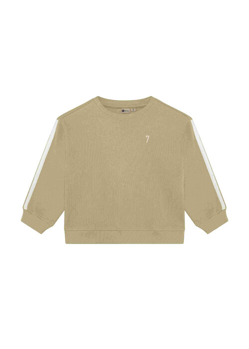 Daily seven Daily Seven Oversized Sweater Tape Pale Olive Green