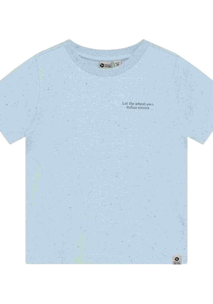 Daily Seven T-shirt Nappy Backprint  Celestial Blue