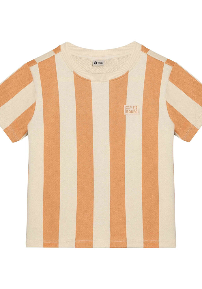 Daily Seven T-shirt Big Stripe Sandstone