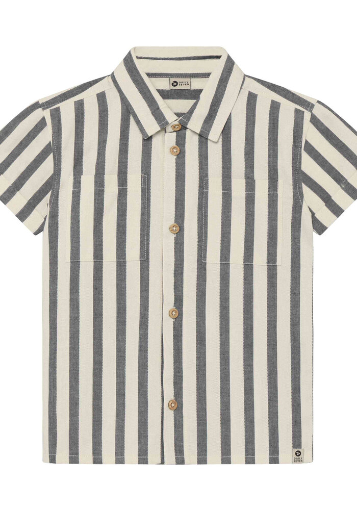 Daily Seven Shirt Stripe Cotton Thunderstorm