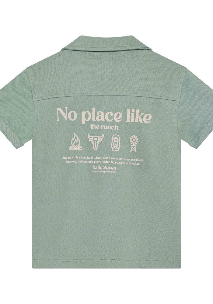 Daily Seven T-shirt Fancy Polo  Green Milieu