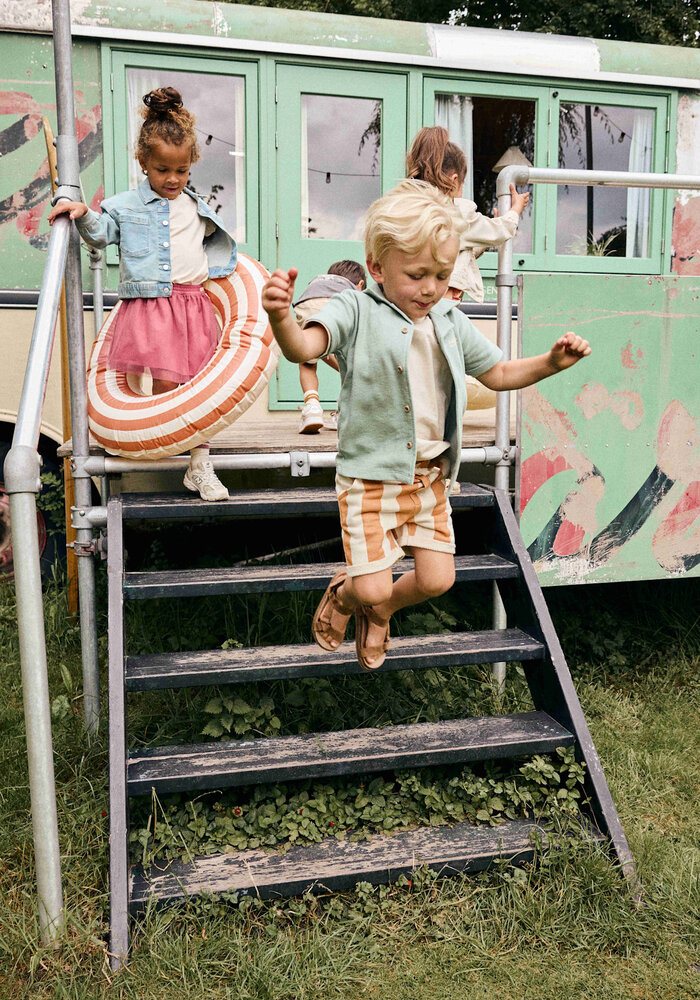 Daily Seven T-shirt Fancy Polo  Green Milieu