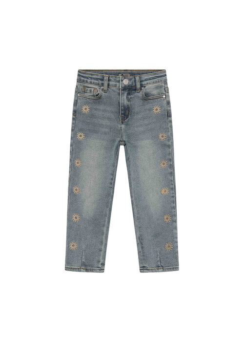 Daily seven Daily Seven Denim Mom Fit Embroidery Used Medium Denim