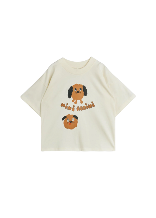 Mini Rodini Mini Rodini Doggies sp ss tee Off-white