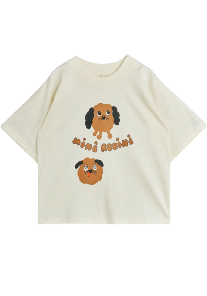 Mini Rodini Doggies sp ss tee Off-white