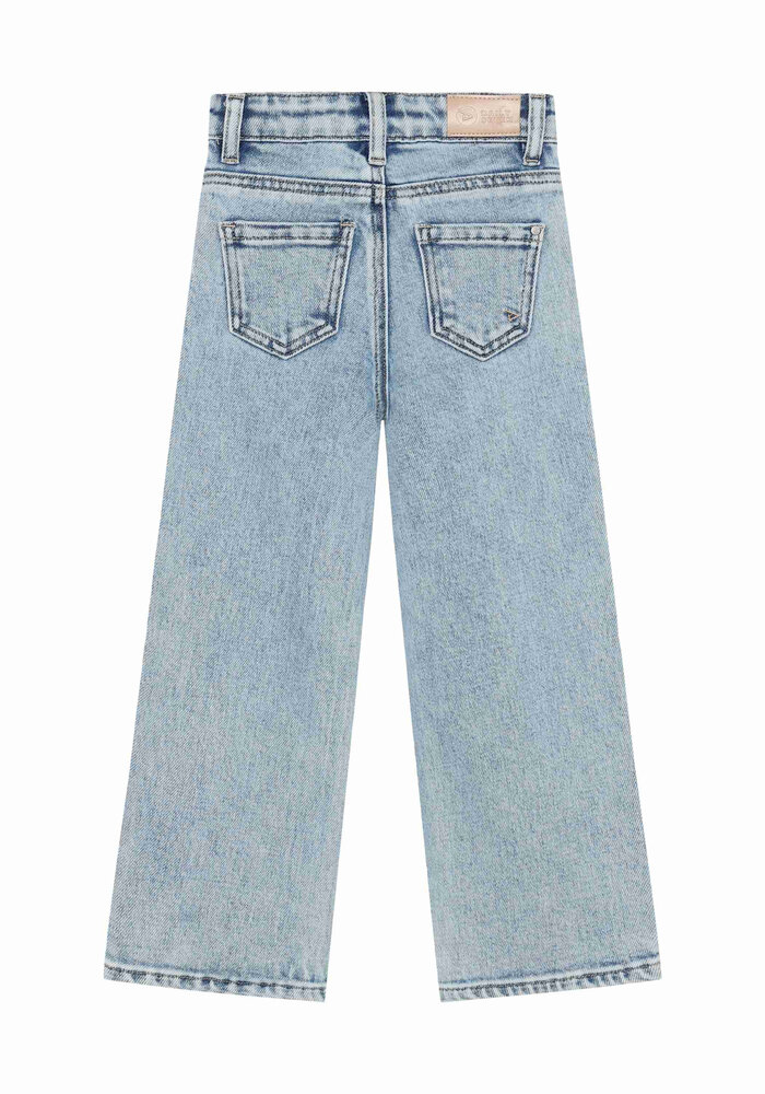 Daily Seven Denim Wide Fit Studs Blue Denim