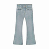 Daily Seven Denim Flared Fit Bow Medium Blue denim