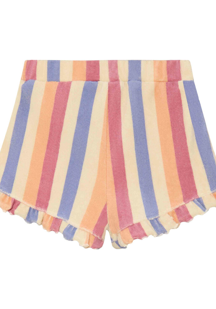 Daily Seven Terry Shorts Striped Heather Rose