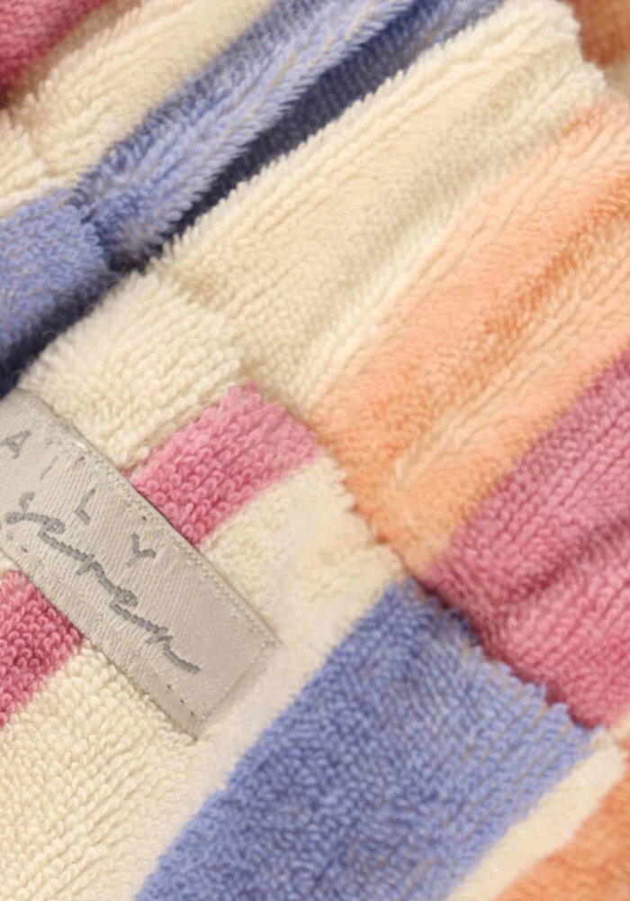 Daily Seven Terry Shorts Striped Heather Rose