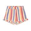 Daily Seven Terry Shorts Striped Heather Rose