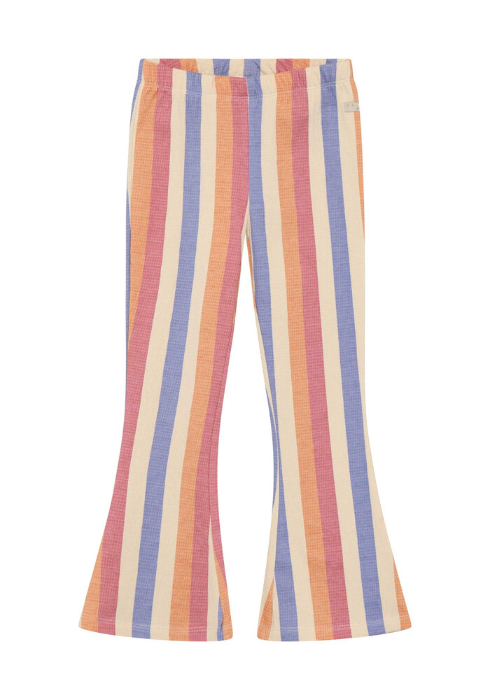 Daily Seven Flared Legging Striped Heather Rose