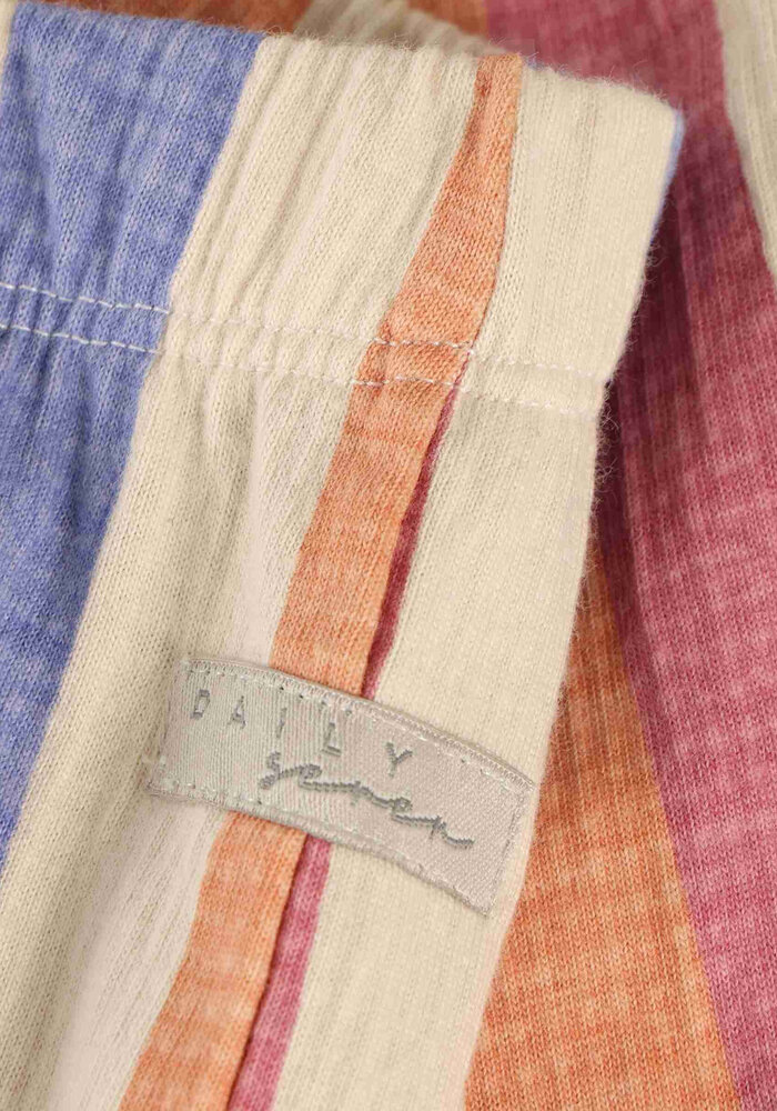 Daily Seven Flared Legging Striped Heather Rose