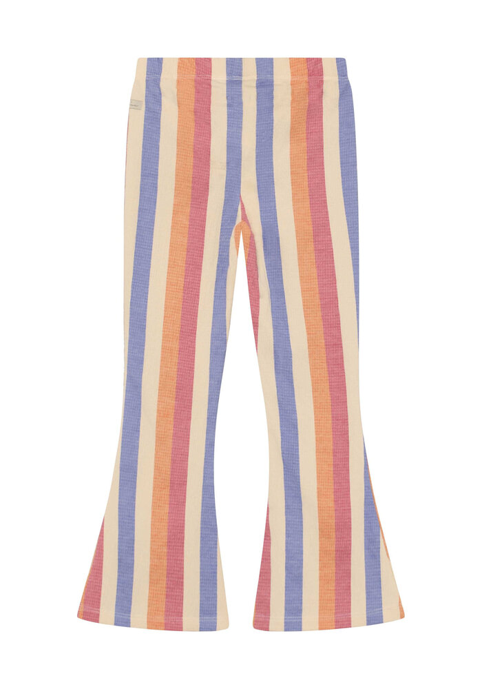 Daily Seven Flared Legging Striped Heather Rose