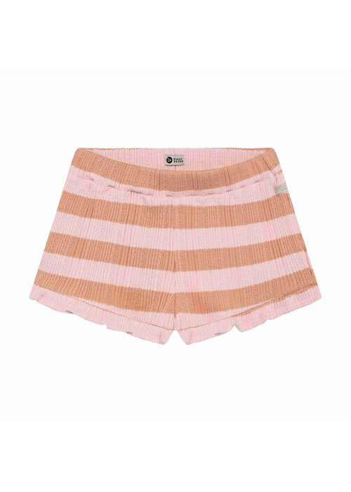 Daily seven Daily Seven Ruffle Shorts Fancy Stripe Silver Pink