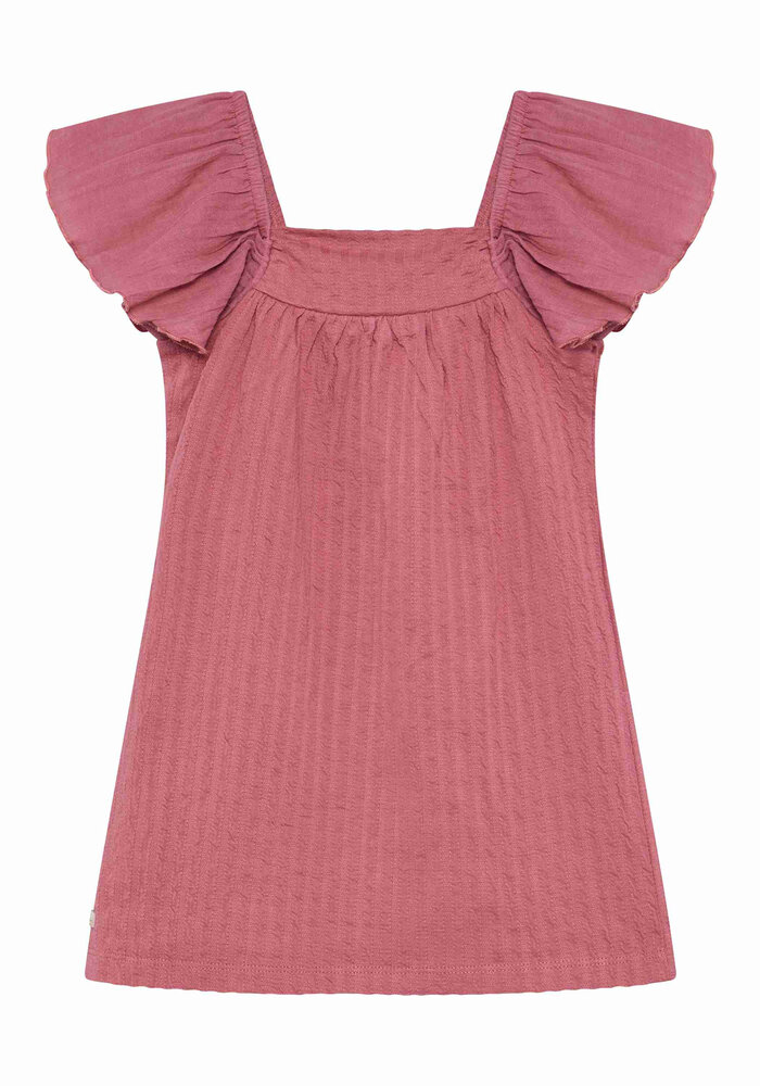 Daily Seven Dress Wide Sleeve Heather Rose