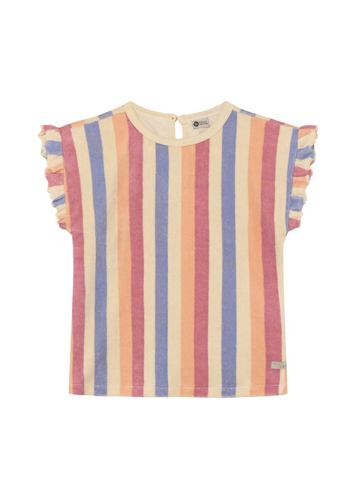 Daily seven Daily Seven T-shirt Terry Striped Heather Rose