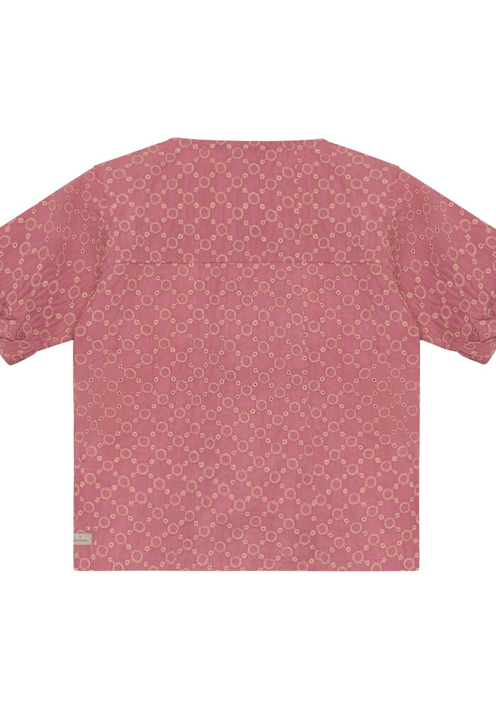 Daily Seven Shirt Ruffle Broderie Heather Rose