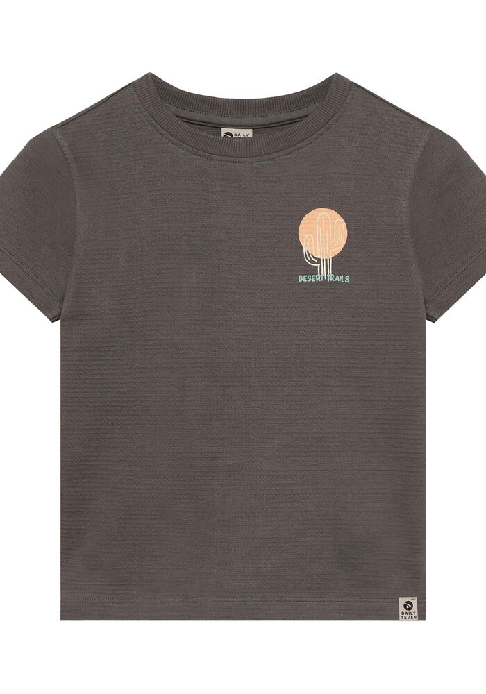 Daily Seven T-shirt Structure Print Thunderstorm