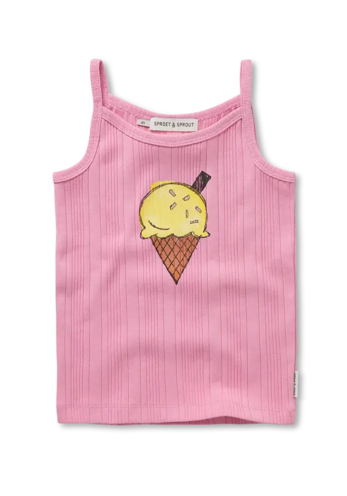 Sproet & Sprout Girls spaghetti top ice cream