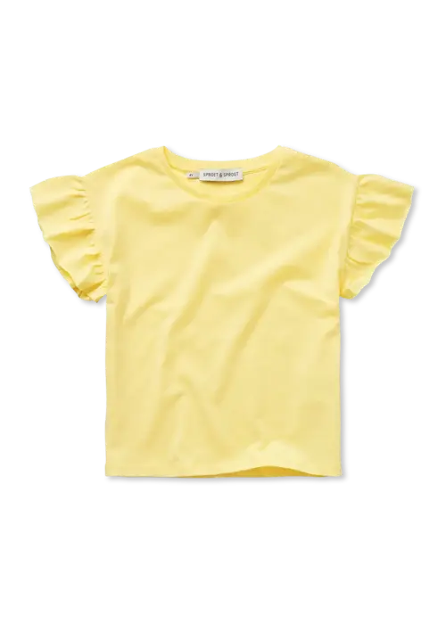 Sproet & Sprout Sproet & Sprout Girls T-shirt ruffle sleeve