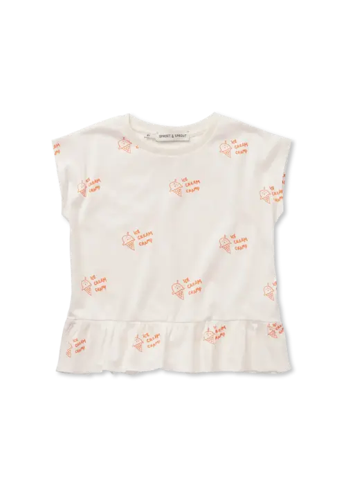 Sproet & Sprout Sproet & Sprout Peplum T-shirt ice cream print