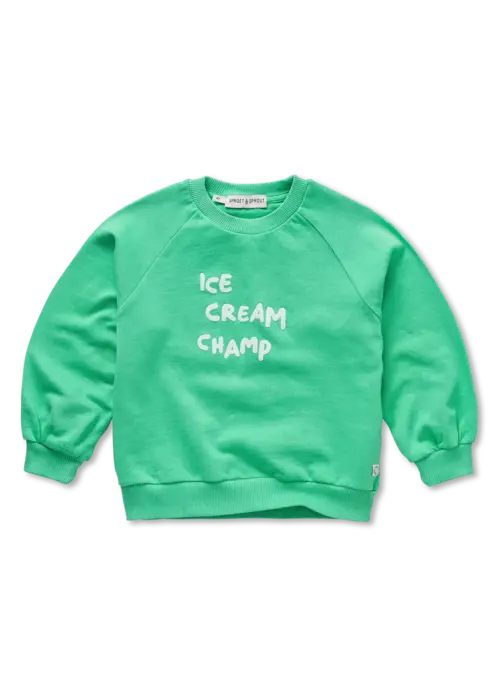 Sproet & Sprout Sproet & Sprout Raglan sweatshirt ice cream champ