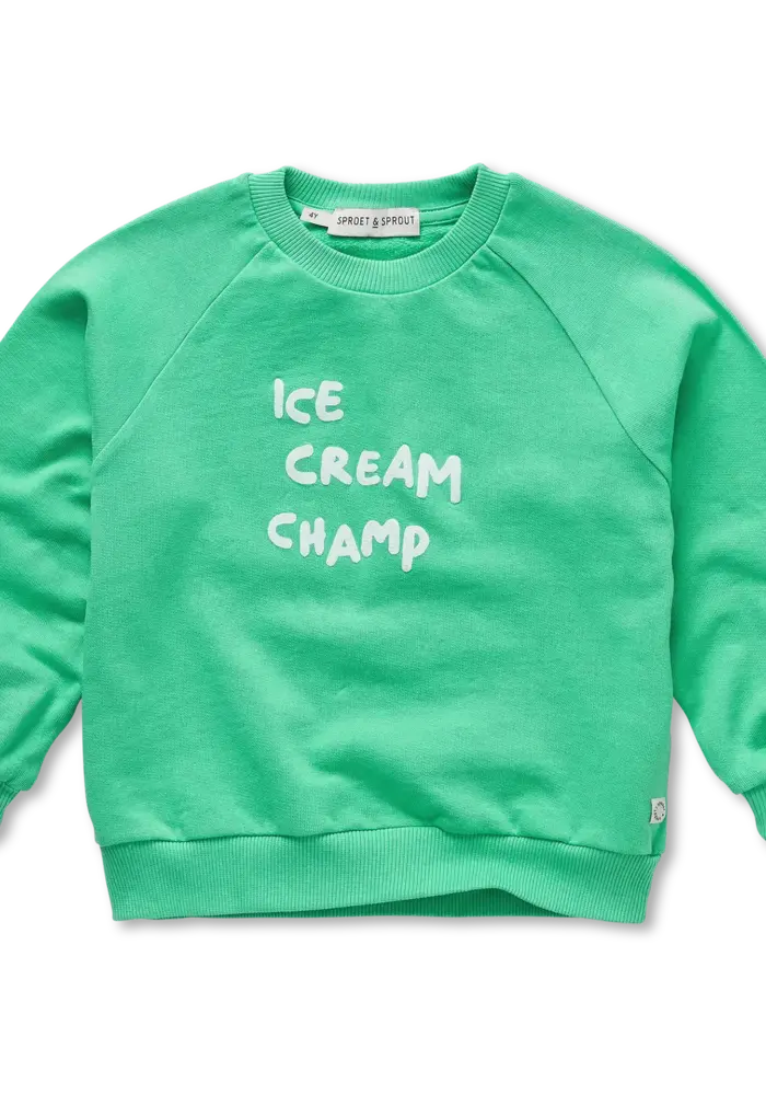 Sproet & Sprout Raglan sweatshirt ice cream champ